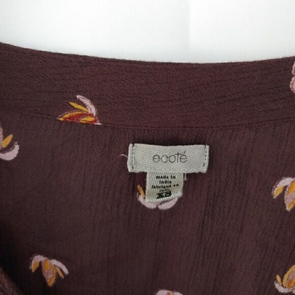 Urban Outfitters Helena Romper Size XS Brown Orange Boho - Picture 5 of 6